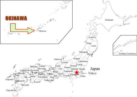 map of Okinawa